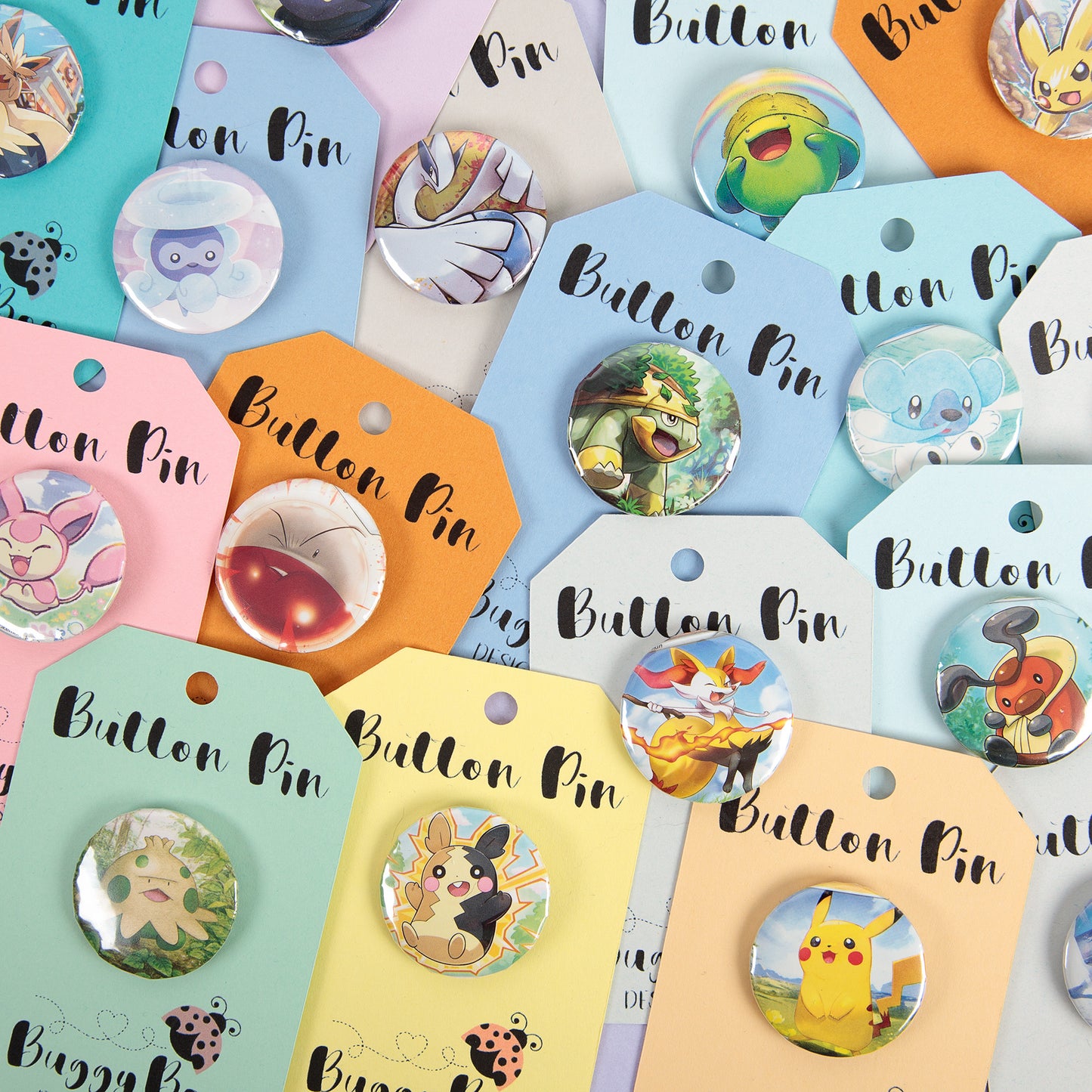 Upcycled Pokemon Card Pinback Button - Mystery Bundles